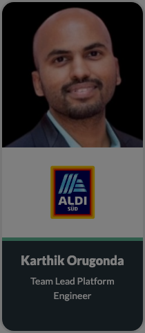 AI Infrastructure Summit 2026 speaker listing for Karthik Orugonda